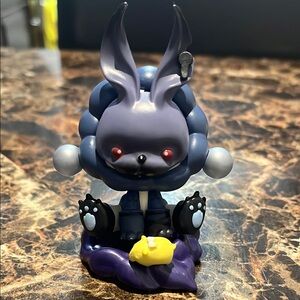 Mystical Blue and Purple Bunny Action Figure